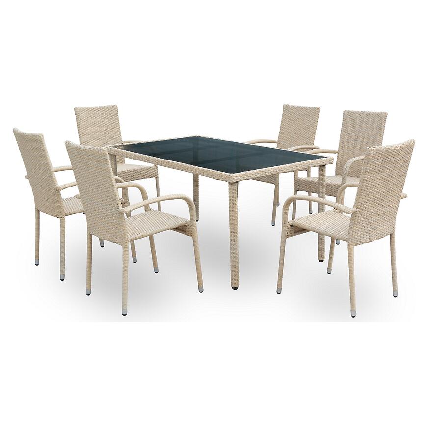 Komplet záhradného nábytku New Haiti natural