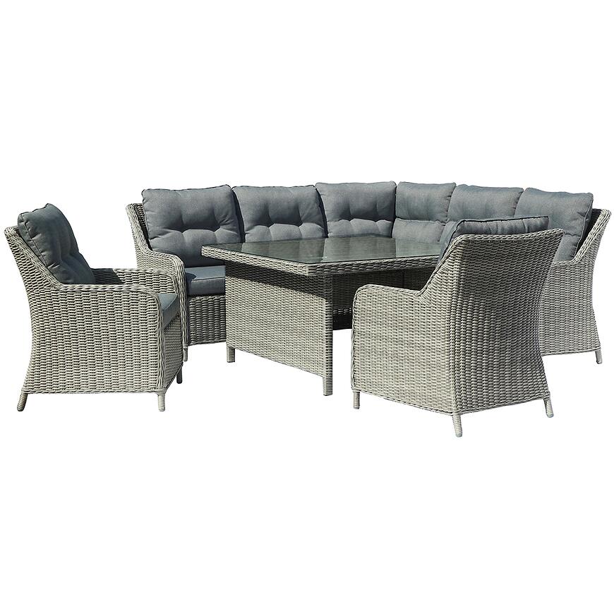 Rohová sedacia súprava Bolzano šedá