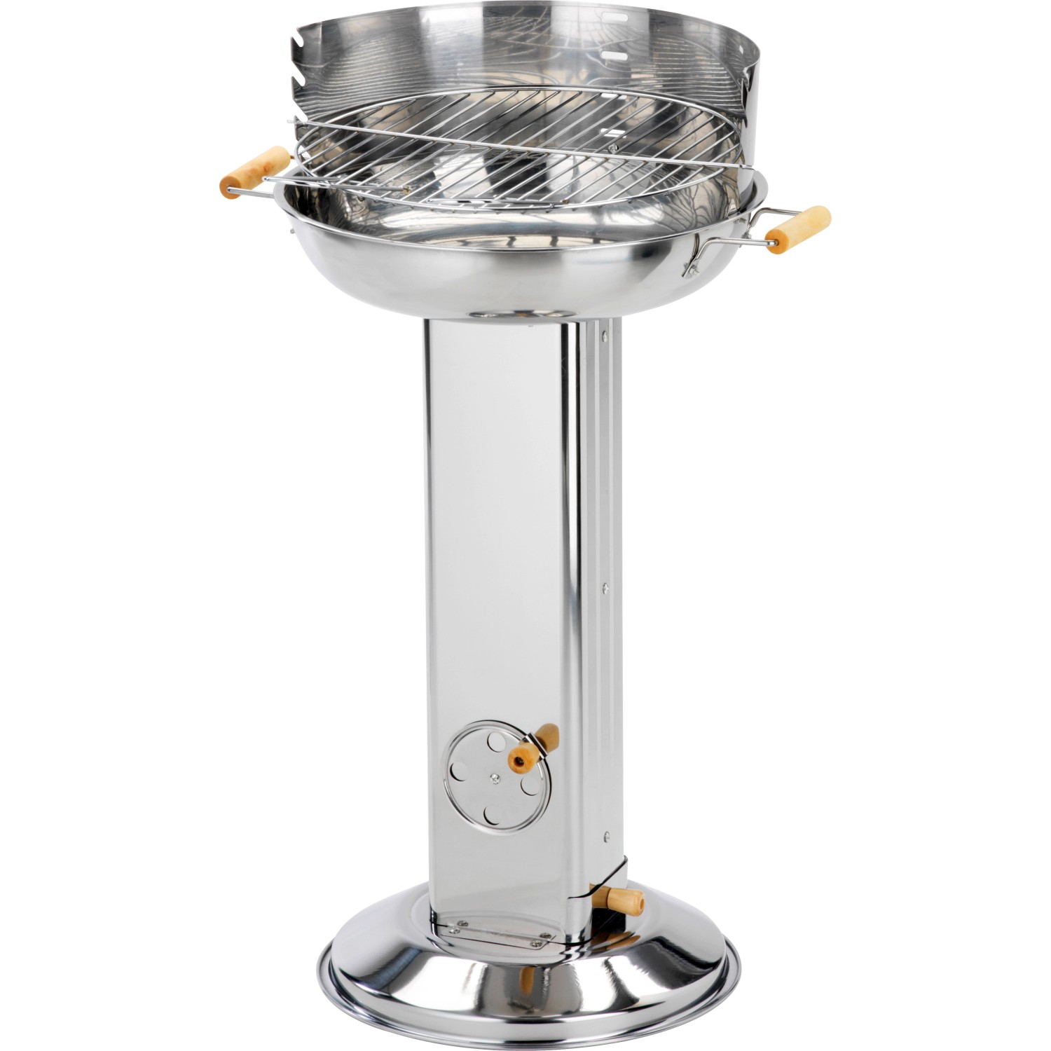 Activa Stĺpový gril na drevené uhlie Bavaria priemer 40 cm ušľachtilá oceľ