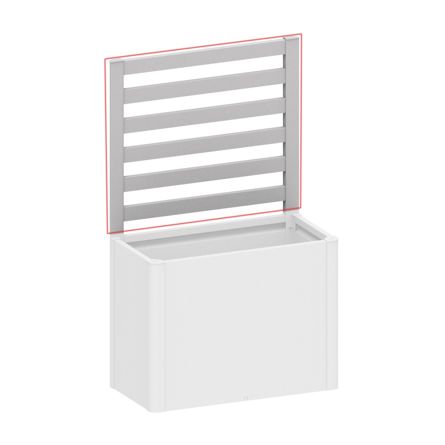 Biohort Latková mreža pre vyvýšený záhon pre stranu 1 m strieborná