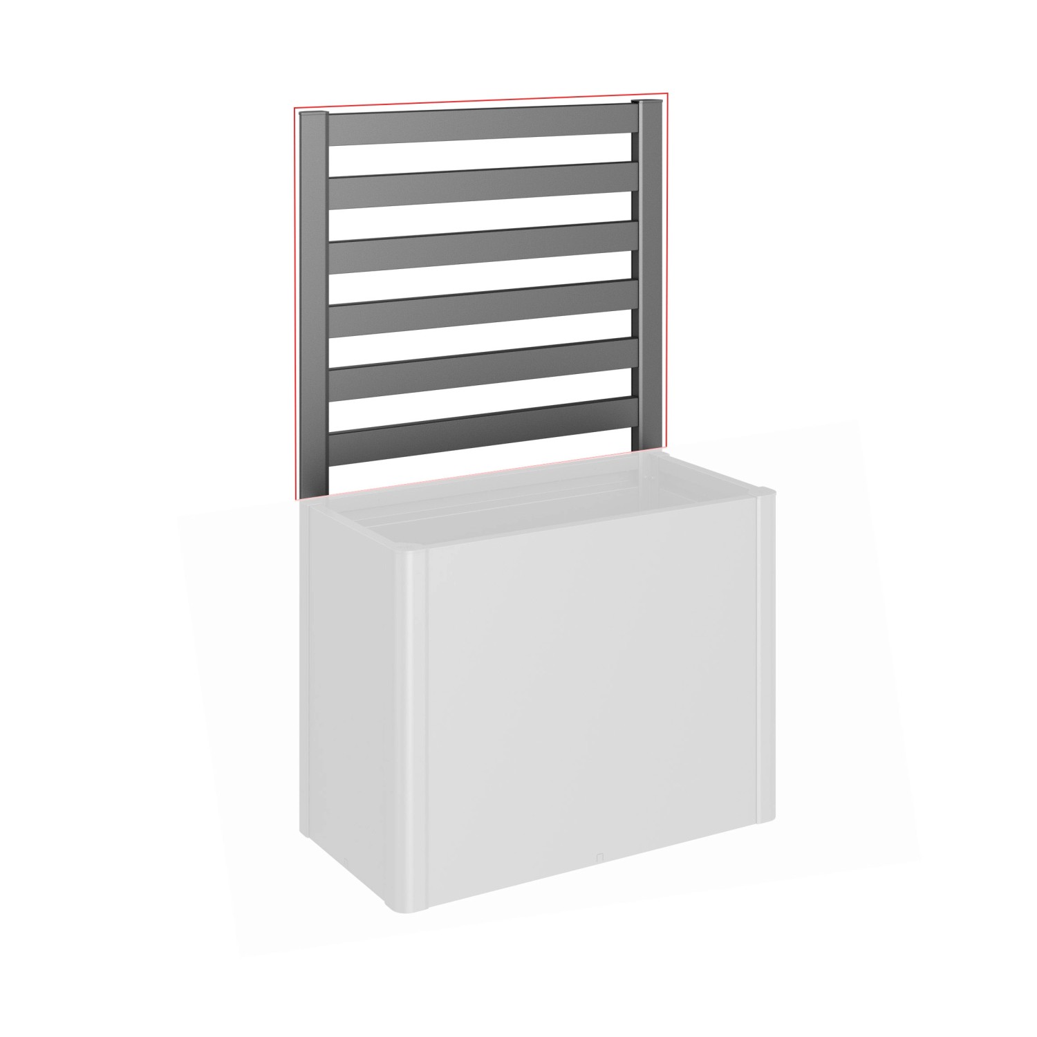 Biohort Latková mreža pre vyvýšený záhon pre stranu 1 m tmavo sivá