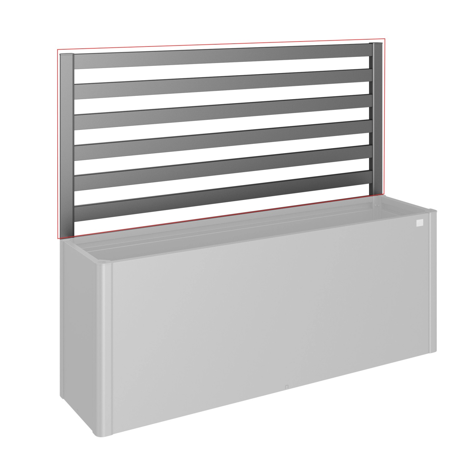 Biohort Latková mreža pre vyvýšený záhon pre stranu 4 m tmavo sivá