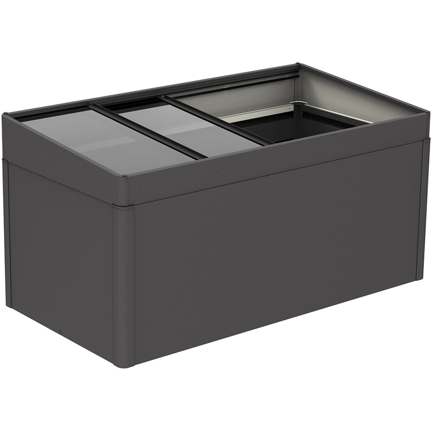 Biohort Parenisko pre vyvýšený záhon 2 x 1 tmavo sivé