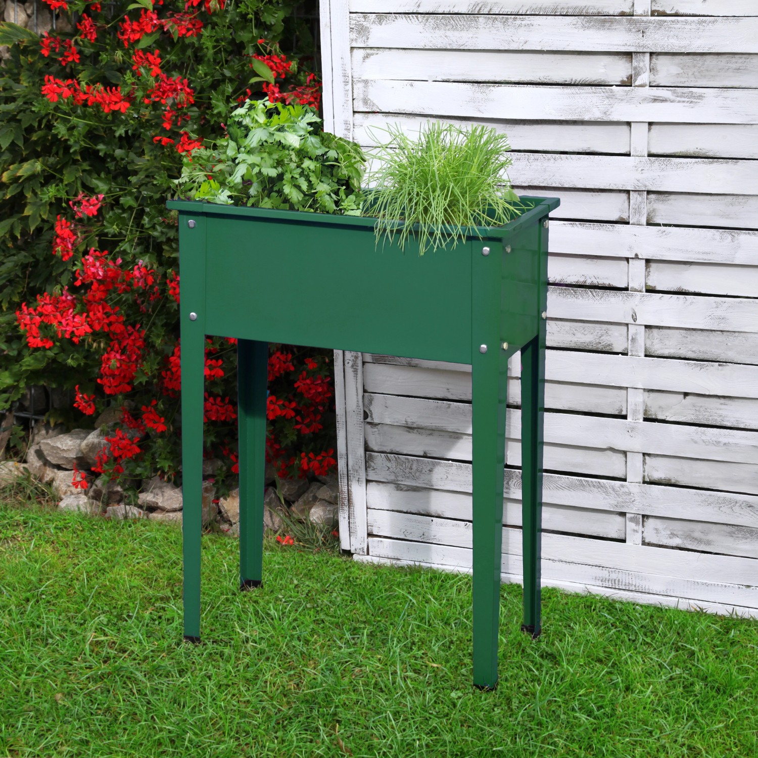 Floraworld Vyvýšený záhon Season zelený 60 x 30 x 80 cm