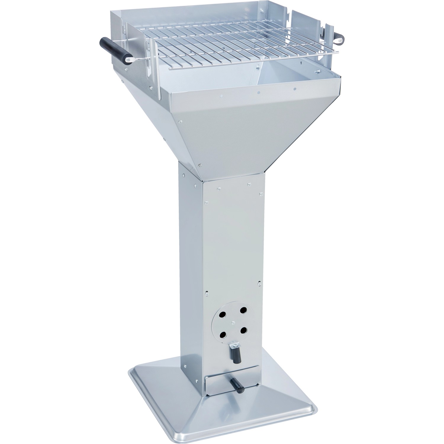 Gril na drevené uhlie štvorcový 91 x 51 x 39 cm