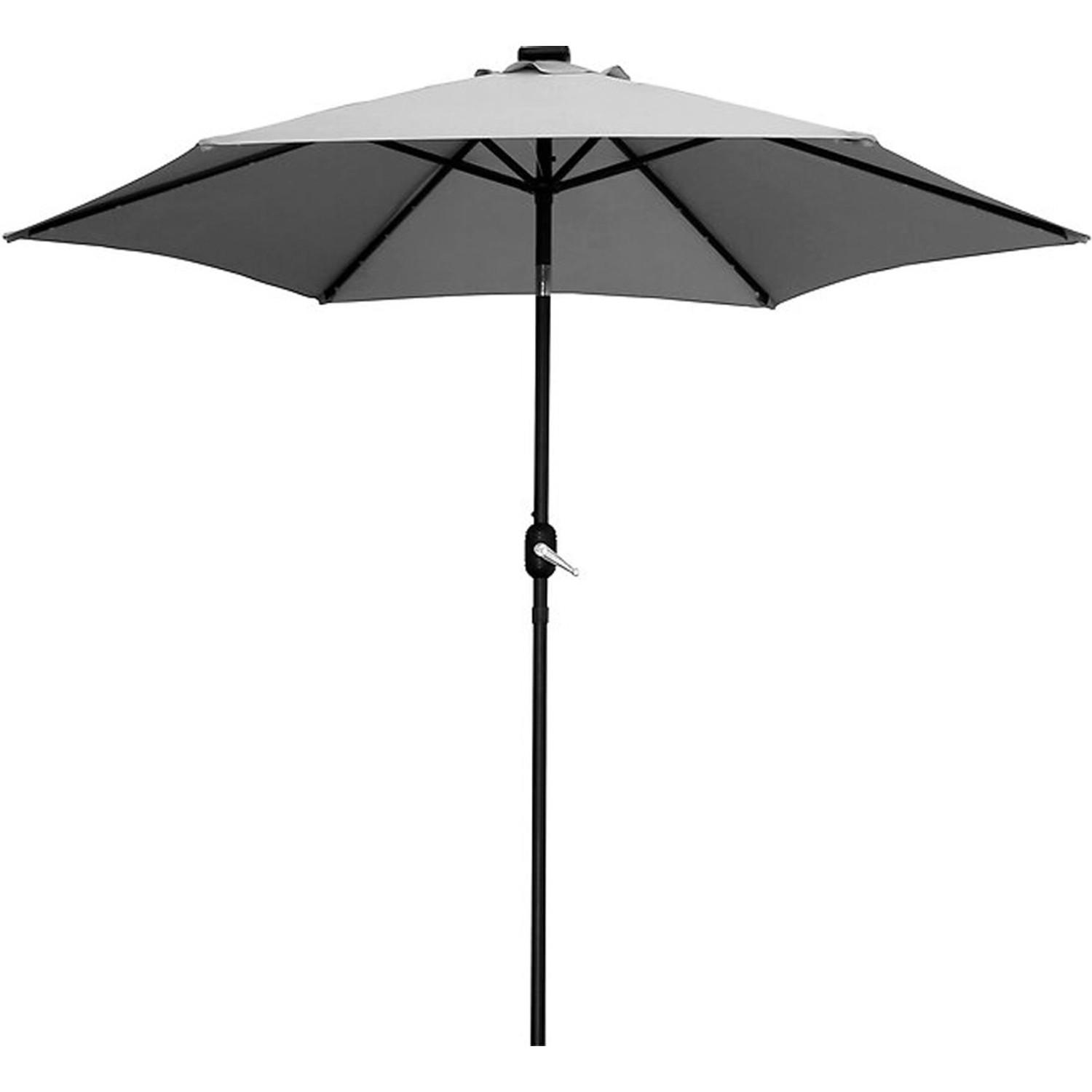 Wando Slnečník LED, sivý, pr. 270 cm