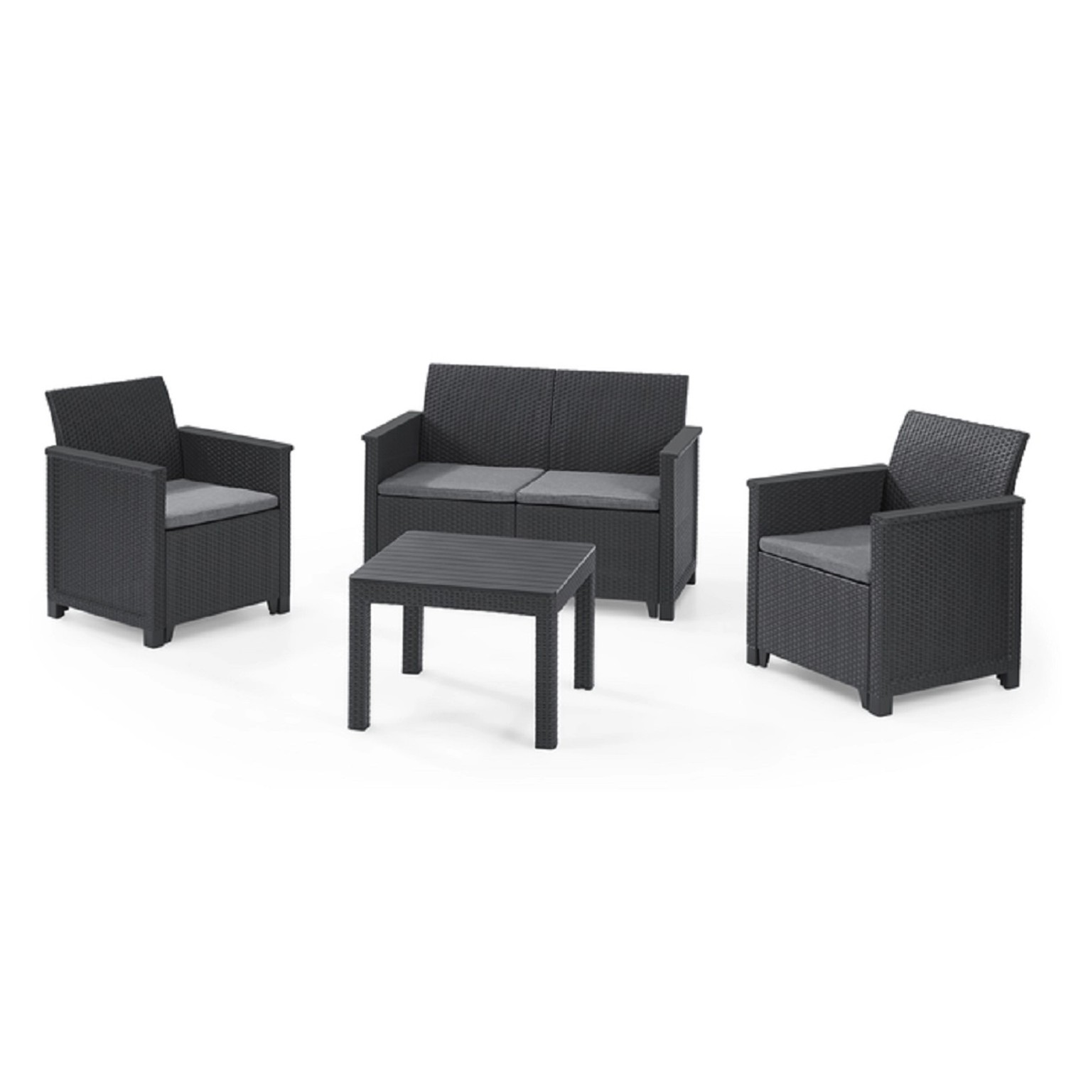 Zostava záhradného nábytku Elodie s klasickým stolom Chicago, 4dielna